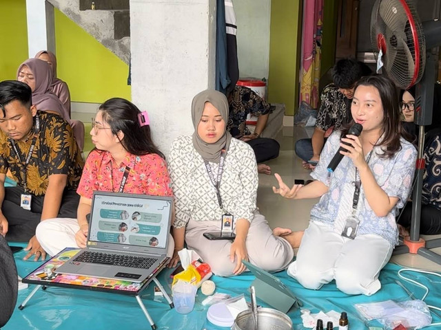 Pelaksanaan sosialisasi terkait strategi pemasaran, Minggu (6/8/2023). Foto: Dokumentasi Pribadi