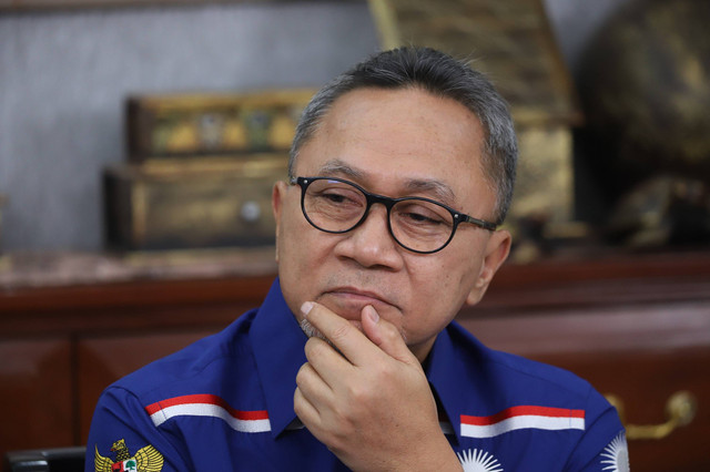 Ketua Umum Partai Amanat Nasional (PAN) Zulkifli Hasan dalam program "Info A1 kumparan". Foto: Jamal Ramadhan/kumparan