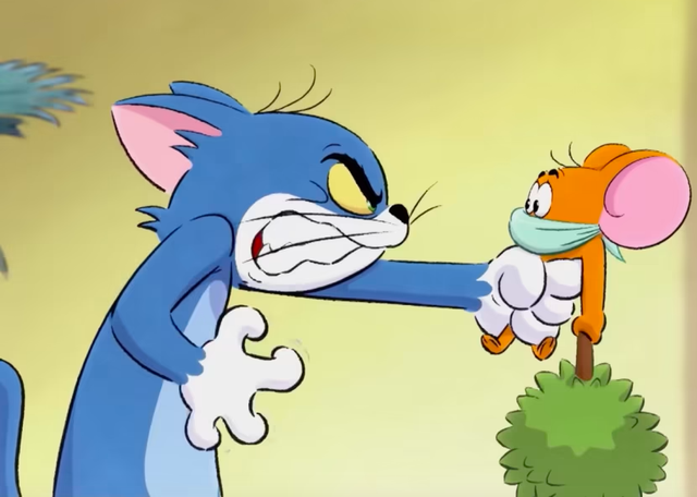 Adegan Tom dan Jerry berebut buah durian dalam film karton terbaru yang dirilis Cartoon Network Asia. Foto: Tangkapan Layar Youtube CNA
