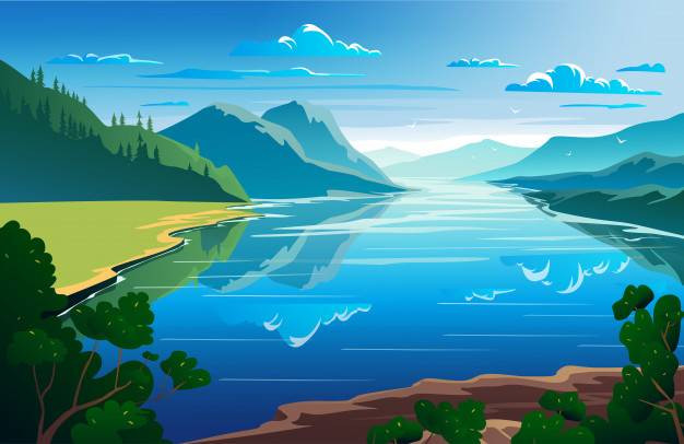 Ilustrasi telaga. Sumber: pwmu.co