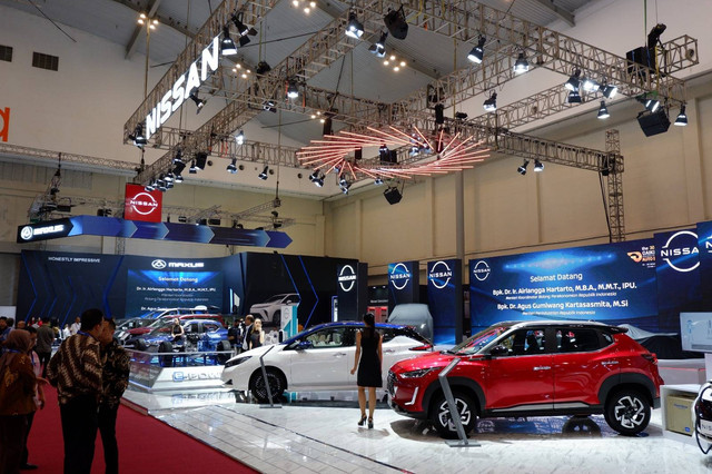 Booth Nissan di GIIAS 2023. Foto: Aditya Pratama Niagara/kumparan