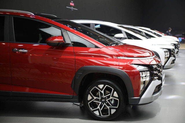 Mobil Hyundai Stargazer X di GIIAS 2023 di ICE BSD, Tangerang, Sabtu (12/8/2023). Foto: Aditia Noviansyah/kumparan