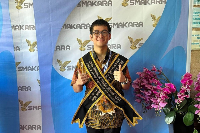 Amadeo Yesa, peraih nilai tertinggi UTBK se-Indonesia. Foto: Dok. ITS