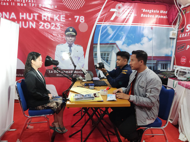 Kantor Imigrasi Baubau Telah Terbitkan 9 Paspor Dalam Kegiatan Expo Baubau 2023
