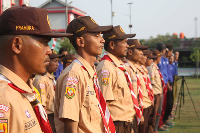 Warga Binaan Lapas Cikarang Antusias Ikuti Upacara Peringatan Hari Pramuka