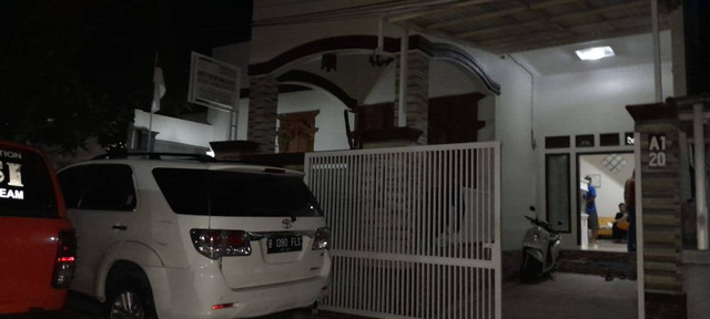 Rumah pengacara yang berada di Kelurahan Beringin Jaya, Kecamatan Kemiling. | Foto: Dok Polresta Bandar Lampung