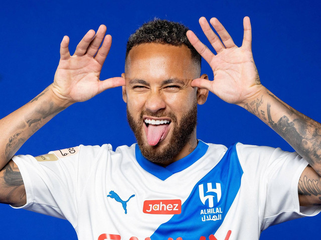 Neymar, pemain Al Hilal. Foto: Al Hilal Sports Club/Handout via REUTERS