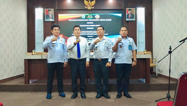 Bersinergi, Kalapas Palopo bersama Kajari Luwu Launching Aplikasi ‘SiPena Bebas’
