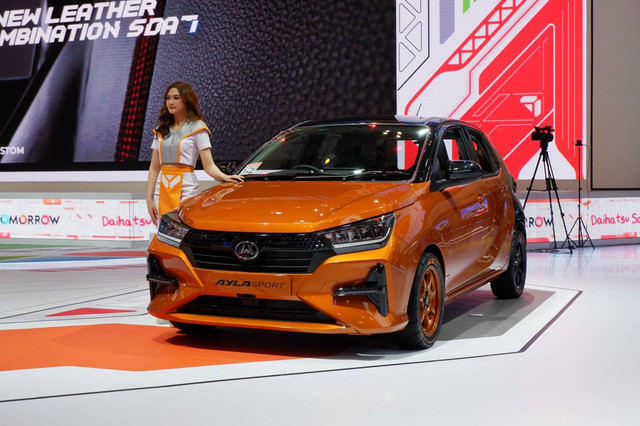 Daihatsu Ayla Sport di GIIAS 2023. Foto: Aditya Pratama Niagara/kumparan