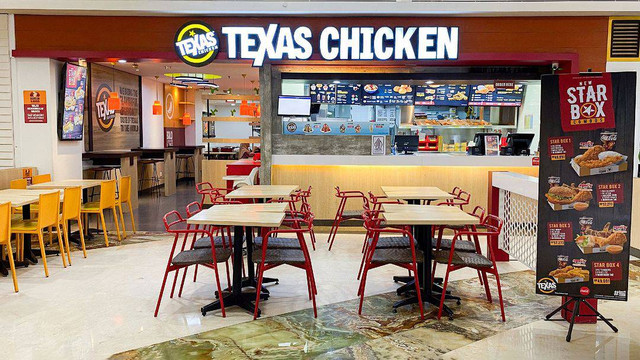Suasana gerai texas chicken. Foto: IG/@texasindonesia