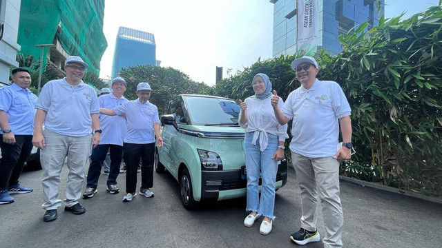 Prosesi Pelepasan ASEAN GTR 2023 di kantor Kementerian ESDM, Minggu (20/8/2023).  Foto: Fariza Rizky Ananda/kumparan