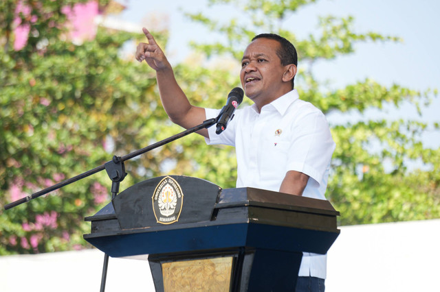 Menteri Investasi/Kepala BKPM Bahlil Lahadalia dalam kegiatan Orientasi Diponegoro Muda (ODM) tahun 2023, Minggu (20/8).  Foto: Kementerian Investasi/BKPM