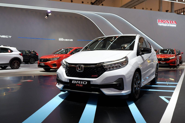 Honda Brio di GIIAS 2023. Foto: Aditya Pratama Niagara/kumparan