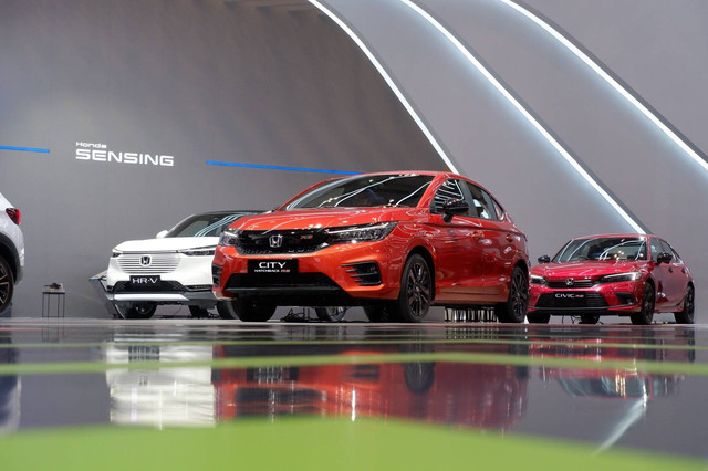 Mobil Honda City Hatchback di GIIAS 2023.  Foto: Aditya Pratama Niagara/kumparan