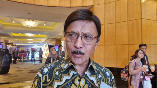 Direktur Utama Badan Pengelola Dana Perkebunan Kelapa Sawit (BPDPKS), Eddy Abdurrachman di Hotel Mulia, Rabu (23/8). Foto: Ave Airiza Gunanto/kumparan