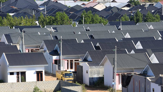 Ilustrasi rumah KPR. Foto: ANTARA FOTO/Syifa Yulinnas