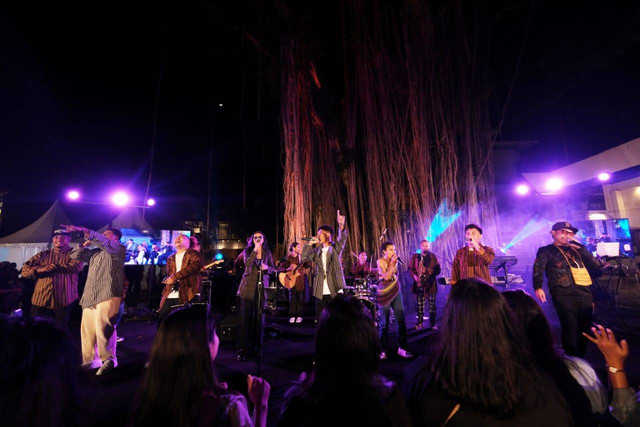 Papua Youth Creative Hub (PYCH) hadir di Jogja Nasional Museum (JNM) Bloc, Yogyakarta, Rau (23/8/2023) malam.  Foto: Dok. Istimewa