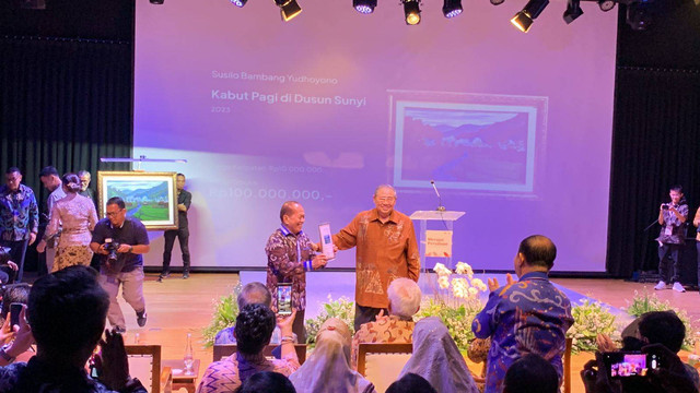 Presiden ke-6 RI, SBY di Taman Ismail Marzuki, Jakarta, Kamis (24/8).  Foto: Luthfi Humam/kumparan