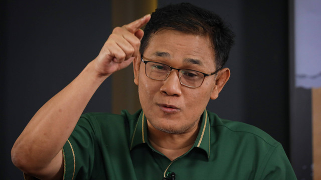 Politikus Budiman Sudjatmiko hadir di program Info A1 kumparan pada Jumat (25/8). Foto: Aditia Noviansyah/kumparan