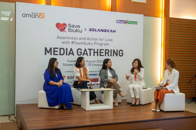 Media Gathering Kampanye #SaveIbuku x Selangkah oleh RS Siloam dan Dompet Aman di RS Siloam TB Simatupang, Jakarta, Selasa (28/8/2023). Foto: RS Siloam