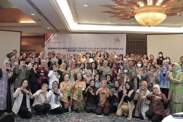 Seminar langkah strategi penigkatan keterwakilan perempuan di parlemen. foto: Kementrian Pemberdayaan Perempuan dan Perlindungan Anak