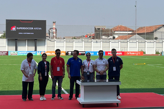 Peresmian Supersoccer Arena, Kudus, pada Minggu (3/9/2023). Foto: Aji Nugrahanto/kumparan