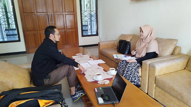 Proses pelaksanaan Supervisi akademik dengan pendekatan coaching. Sumber: Koleksi Photo Pribadi