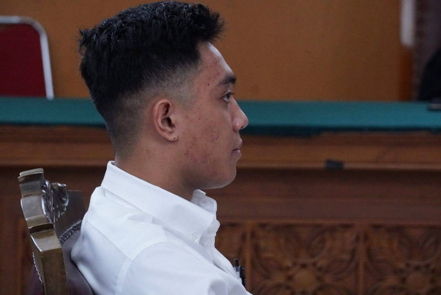 Mario Dandy Satrio menjalani sidang vonis kasus penganiayaan terhadap David Ozora di Pengandilan Negeri Jakarta Selatan, Kamis (8/9/2023). Foto: Fitra Andrianto/kumparan