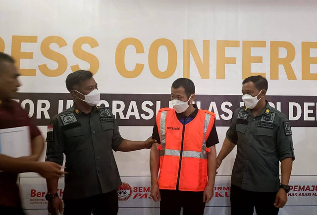 WN China bernama Chen Yutong (50) di Imigrasi Denpasar. Foto: Denita BR Matondang/kumparan