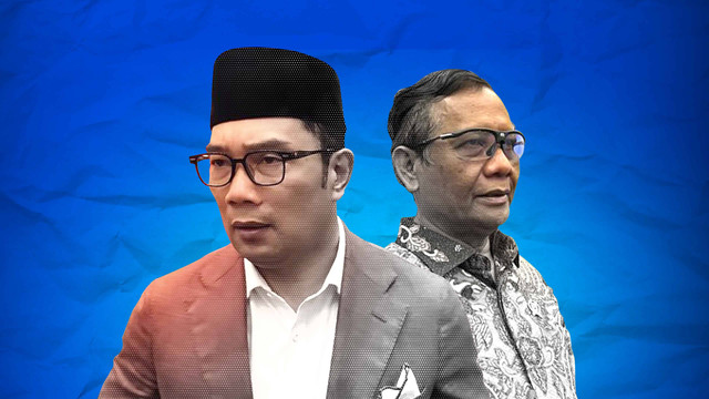 Bursa cawapres Ganjar: Ridwan Kamil dan Mahfud MD. Foto: kumparan