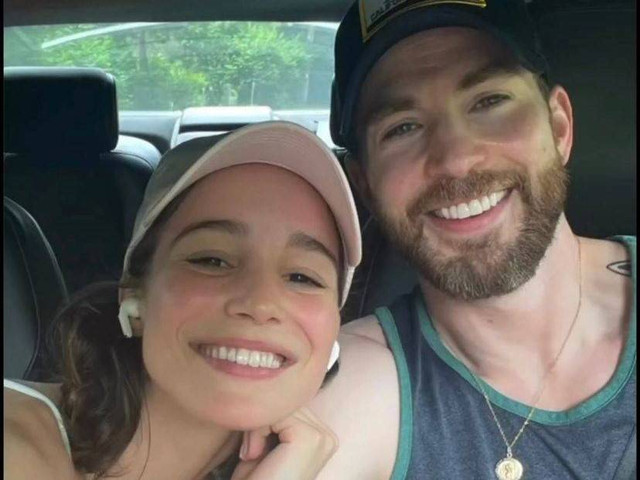 Chris Evans dan Alba Baptista. Foto: Instagram/chrisevans
