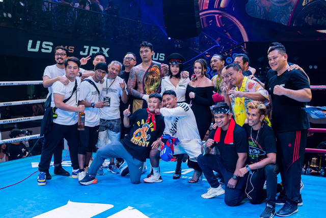 Uus menang tanding tinju lawan Jerinx. Foto: Dok. Istimewa