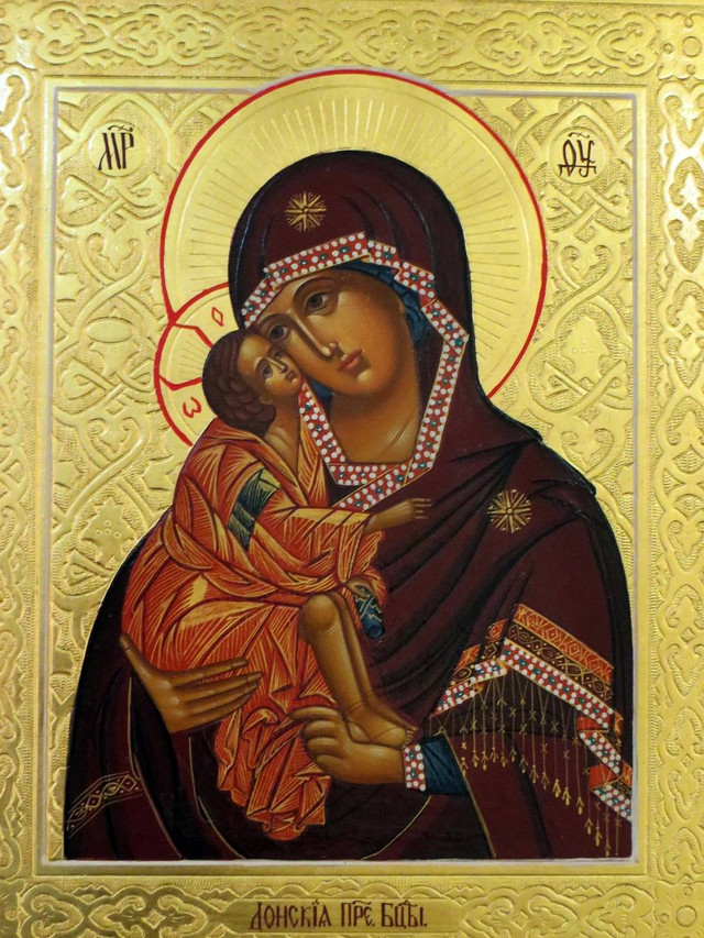 Ikon Theotokos (Bunda Maria dan Jesus Kristus). Sumber: pixabay.com