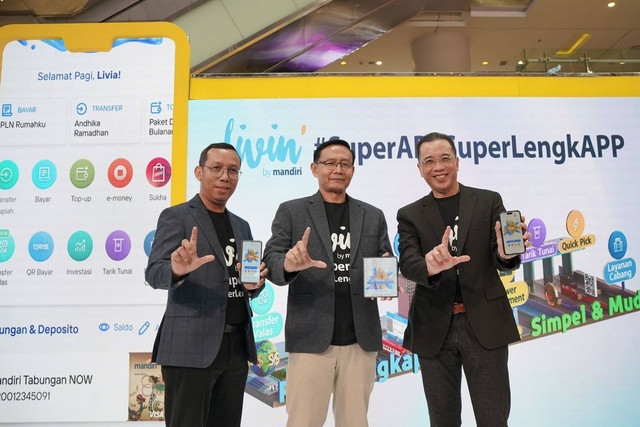 Bank Mandiri galakkan program #SuperAPPSuperLengkAPP di Livin Fest. Foto: Bank Mandiri