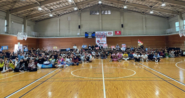 Suasana upacara pembukaan PORMAS Kansai 2023 di Okayama (dokumentasi pribadi)