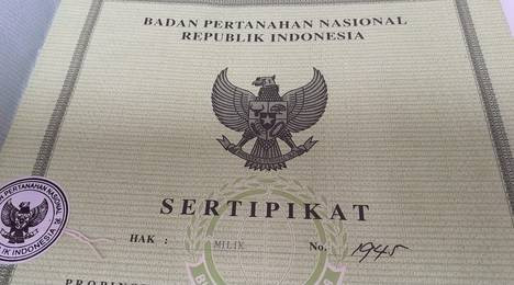 Ilustrasi Sertifikat Tanah. Foto: Shutterstock