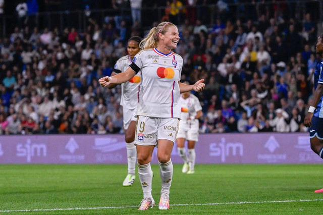 Olympique Lyonnais saat menang 4-0 atas Le Havre pada pertandingan pekan pertama Liga Prancis Wanita, Sabtu (16/9).
Foto: Olympique Lyonnais
