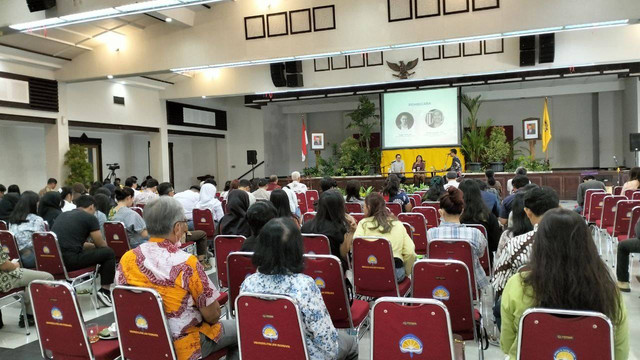 Literasi Ilmiah untuk Transformasi Ekologi Integral di UAJY, Selasa (19/9/2023). Foto: M Wulan/Tugu Jogja