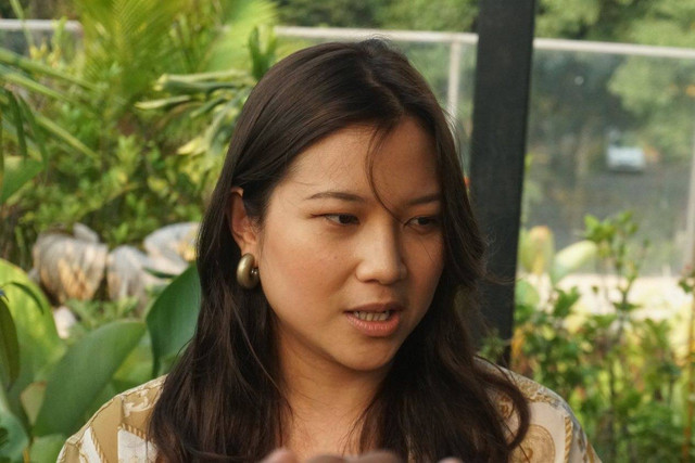 Musisi Danilla Riyadi berbicara kepada wartawan terkait persiapan konsernya di Pestapora, Jakarta, Rabu (20/9/2023). Foto: Iqbal Firdaus/kumparan