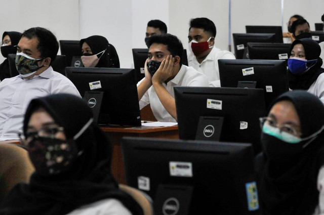 Ilustrasi seleksi CPNS. Foto: Fakhri Hermansyah/ANTARA FOTO