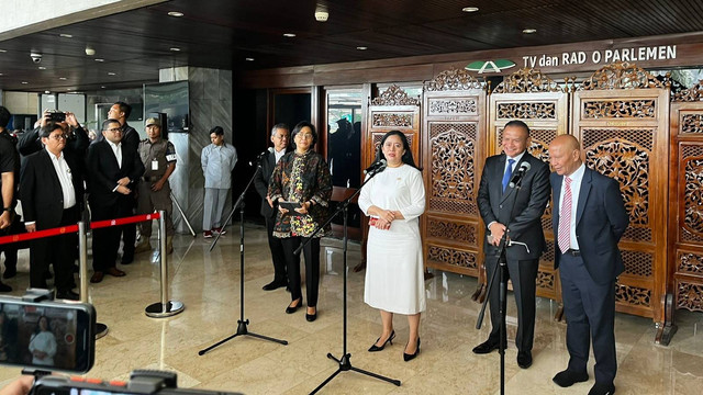 Ketua DPR RI Puan Maharani di kompleks parlemen, Kamis (21/9/2023). Foto: Haya Syahira/kumparan