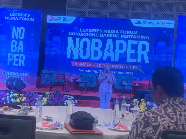 Forum Pimpinan Redaksi 2023 dengan tajuk “Nobaper bareng Pertamina” atau Nongkrong Bareng Pertamina. Foto: Tugu Jogja