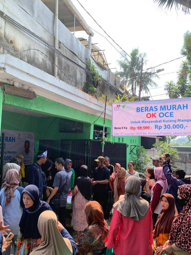 Lokasi bazar sembako murah OK OCE