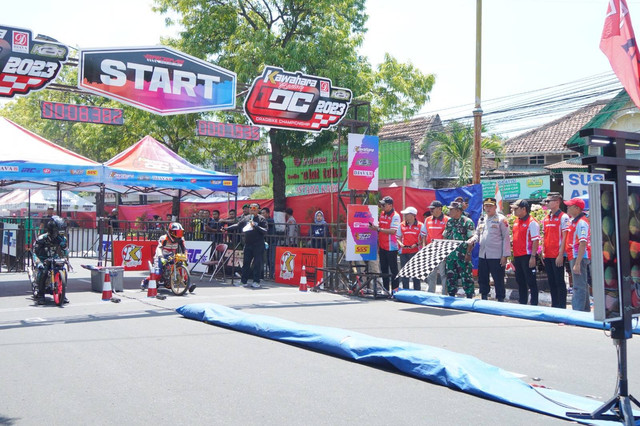 Balapan Drag Champions seri 4 tahun 2023 di Klaten. Foto: Pemkab Klaten