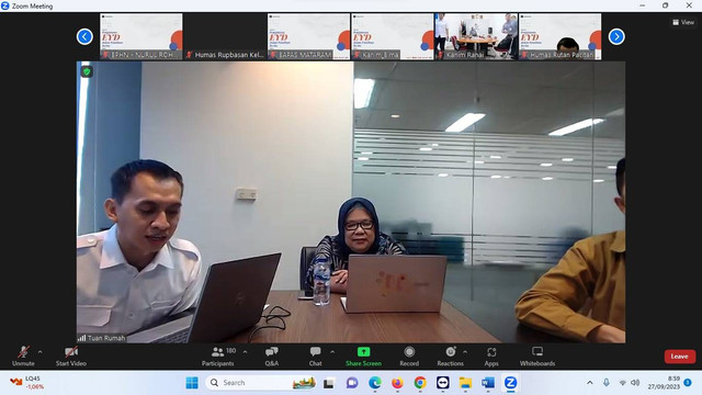 Rupbasan Mojokerto Ikuti Bimbingan Teknis Secara Virtual Sempurnakan Penulisan Berita (Foto:HumasRupMoker)