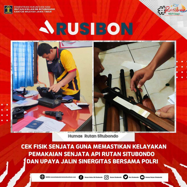 PETUGAS MENGECEK KELAYAKAN SENJATA