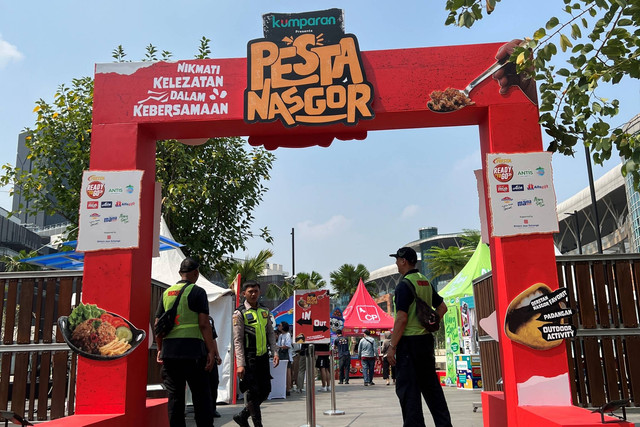 Booth Pesta Nasgor kumparan di Bintaro Jaya Xchange Mall, Sabtu (30/9/2023). Foto: Gitario Vista Inasis/kumparan