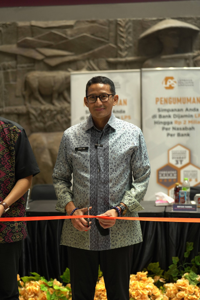 Sandiaga Uno di acara konferensi pers JGTC. Foto: Dok. Istimewa. 