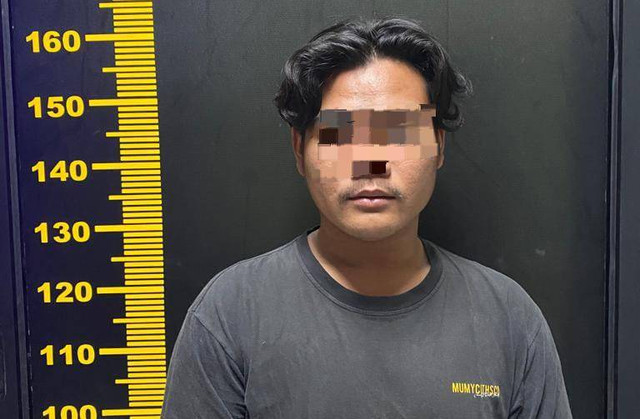 Pelaku yang diamankan. | Foto: Dok Polres Pesawaran