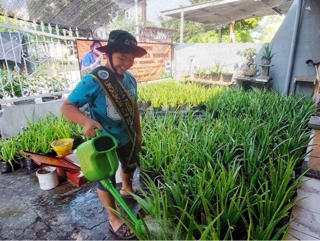 Siswa kelas 5 SDN Rungkut Menanggal I/582 Surabaya, Dimas Abhiyasa Wibowo.